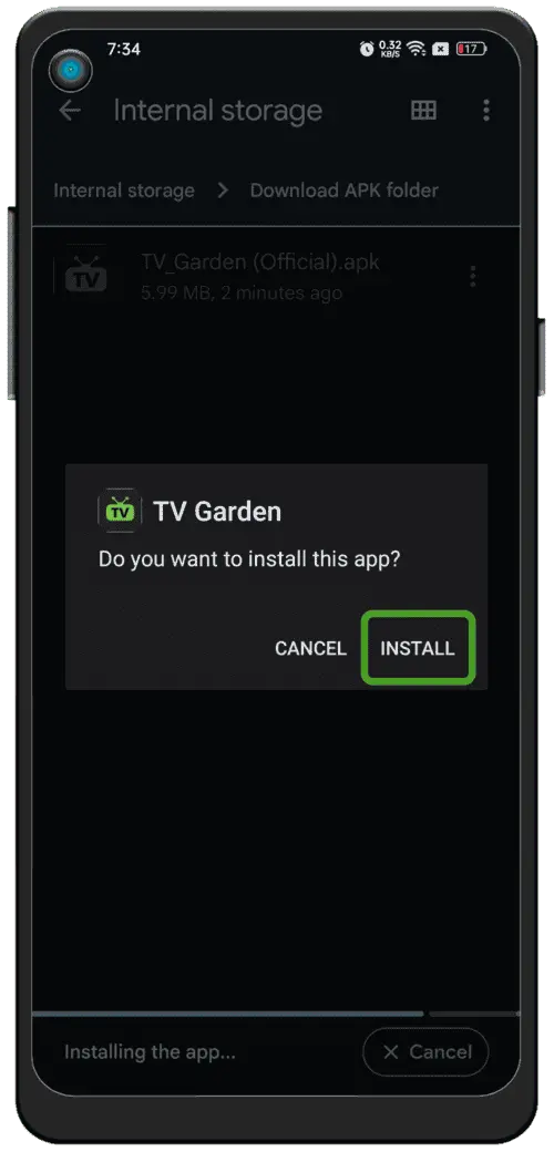 Install & Launch DPTV
